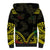 Aloha Tropical Palm Trees Sherpa Hoodie Reggae Polynesian Pattern