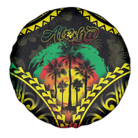 Aloha Tropical Palm Trees Spare Tire Cover Reggae Polynesian Pattern LT05 - Polynesian Pride