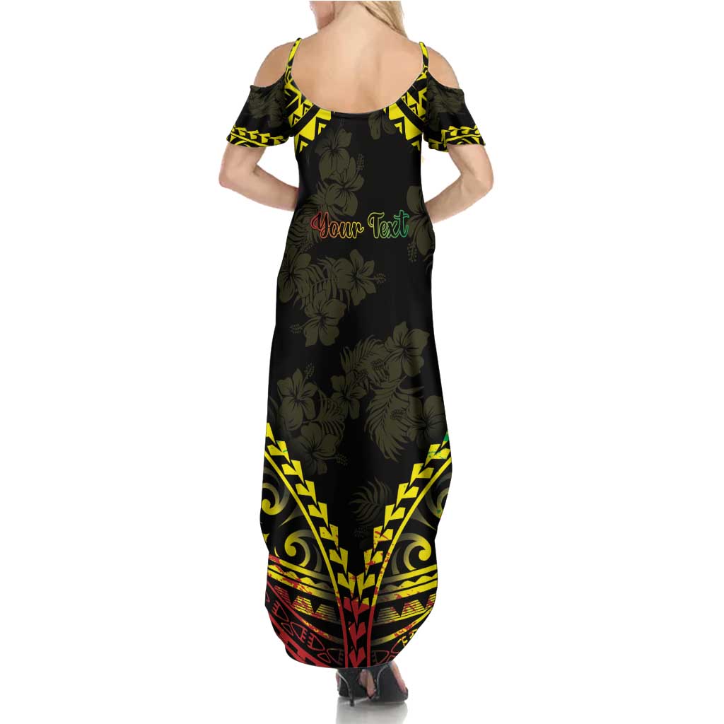 Aloha Tropical Palm Trees Summer Maxi Dress Reggae Polynesian Pattern LT05 - Polynesian Pride