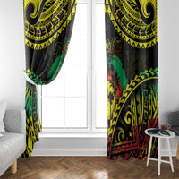 Aloha Tropical Palm Trees Window Curtain Reggae Polynesian Pattern LT05 - Polynesian Pride