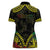 Aloha Tropical Palm Trees Women Polo Shirt Reggae Polynesian Pattern