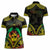 Aloha Tropical Palm Trees Women Polo Shirt Reggae Polynesian Pattern