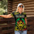 Aloha Tropical Palm Trees Women Polo Shirt Reggae Polynesian Pattern