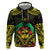 Aloha Tropical Palm Trees Zip Hoodie Reggae Polynesian Pattern