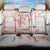 Polynesia Hammerhead Shark Back Car Seat Cover Tropical Flowers Tribal Pattern Peach