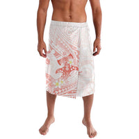 Polynesia Hammerhead Shark Lavalava Tropical Flowers Tribal Pattern Peach LT05 Peach - Polynesian Pride