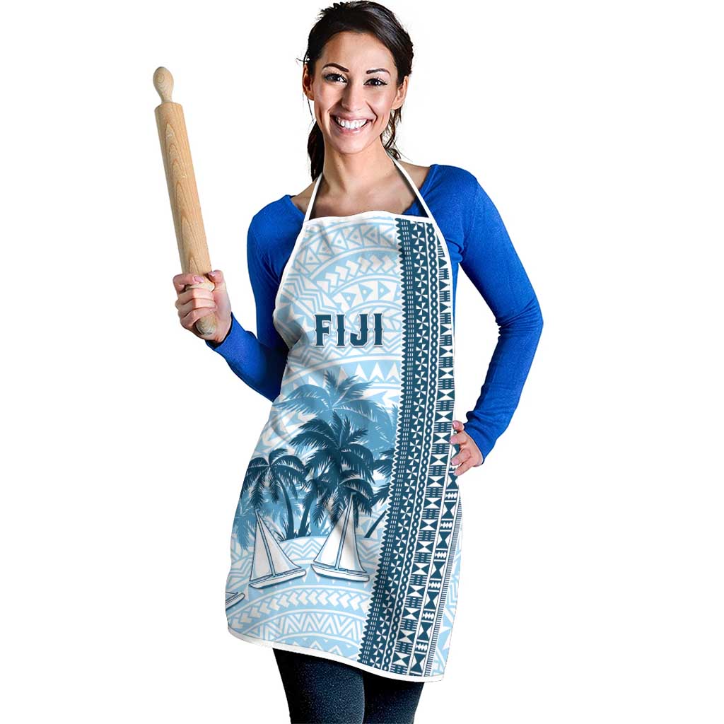 Fiji Regatta Apron Palm Tree Tapa Pattern - Polynesian Pride