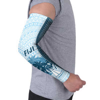 Fiji Regatta Arm Sleeves Palm Tree Tapa Pattern - Polynesian Pride