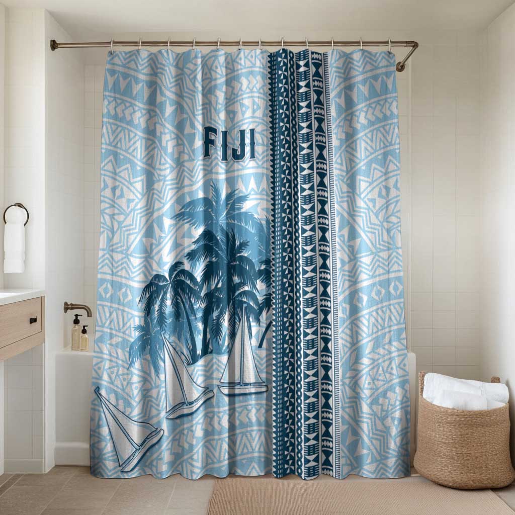 Fiji Regatta Bathroom Set Palm Tree Tapa Pattern - Polynesian Pride