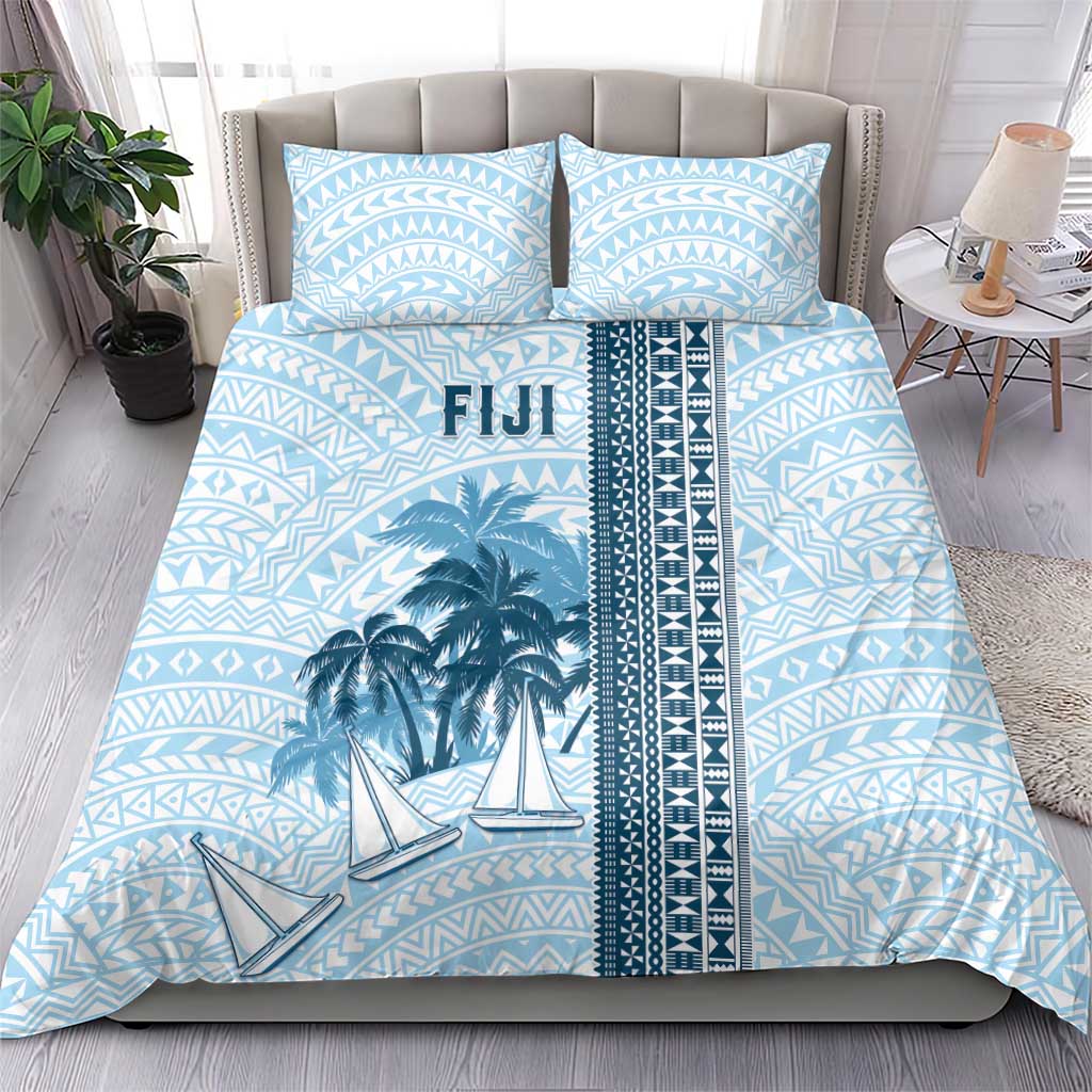 Fiji Regatta Bedding Set Palm Tree Tapa Pattern - Polynesian Pride