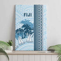 Fiji Regatta Canvas Wall Art Palm Tree Tapa Pattern - Polynesian Pride