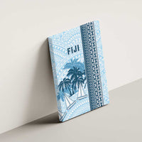 Fiji Regatta Canvas Wall Art Palm Tree Tapa Pattern - Polynesian Pride
