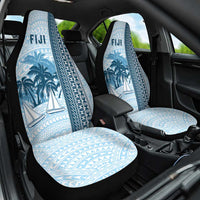 Fiji Regatta Car Seat Cover Palm Tree Tapa Pattern - Polynesian Pride