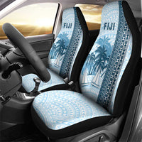 Fiji Regatta Car Seat Cover Palm Tree Tapa Pattern - Polynesian Pride
