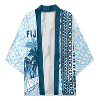 Custom Fiji Regatta Kimono Palm Tree Tapa Pattern - Polynesian Pride