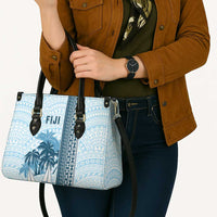 Fiji Regatta Leather Bag Palm Tree Tapa Pattern - Polynesian Pride