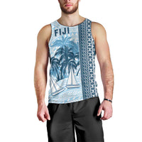 Custom Fiji Regatta Men Tank Top Palm Tree Tapa Pattern - Polynesian Pride