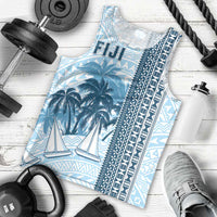 Custom Fiji Regatta Men Tank Top Palm Tree Tapa Pattern - Polynesian Pride