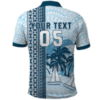 Custom Fiji Regatta Polo Shirt Palm Tree Tapa Pattern - Polynesian Pride