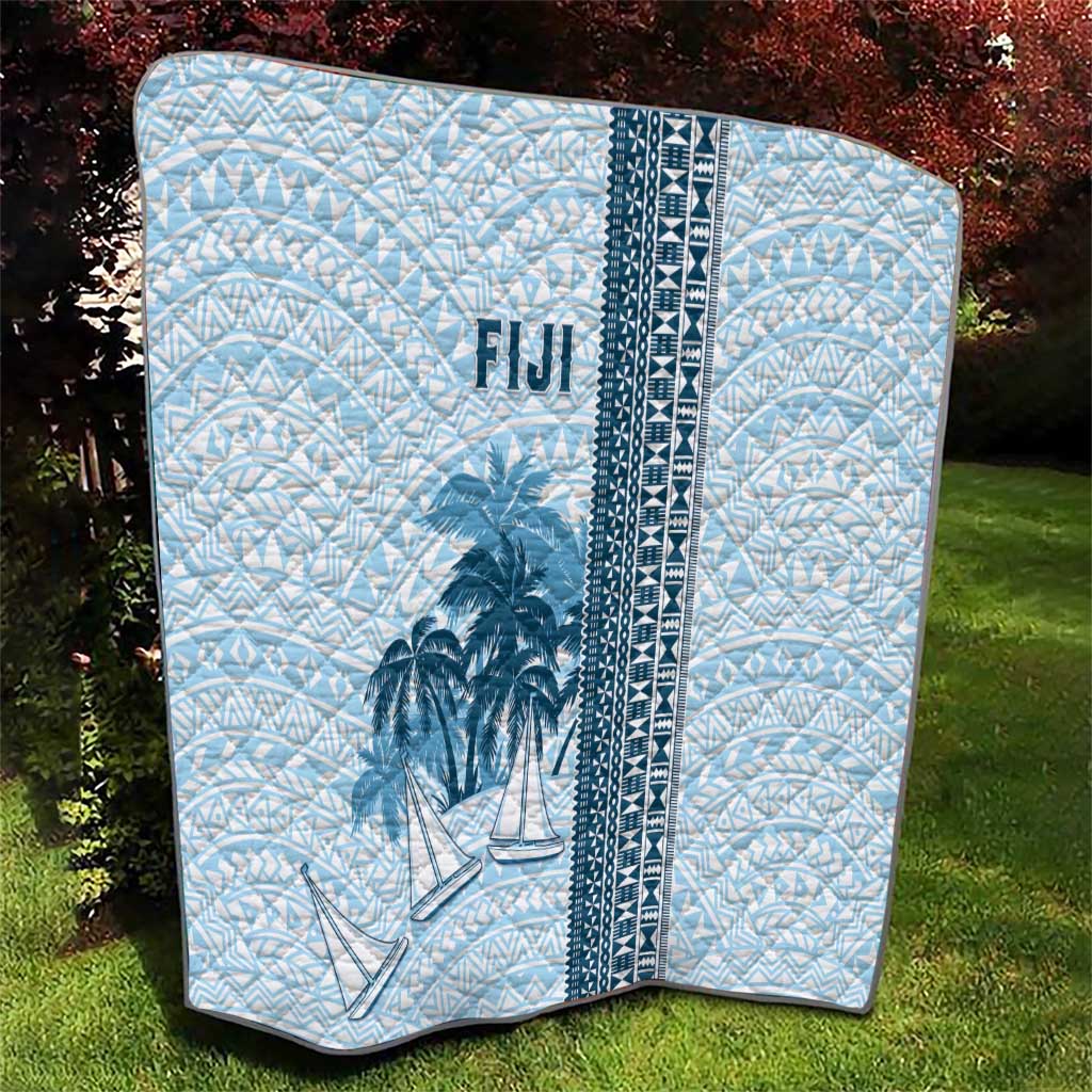 Fiji Regatta Quilt Palm Tree Tapa Pattern - Polynesian Pride
