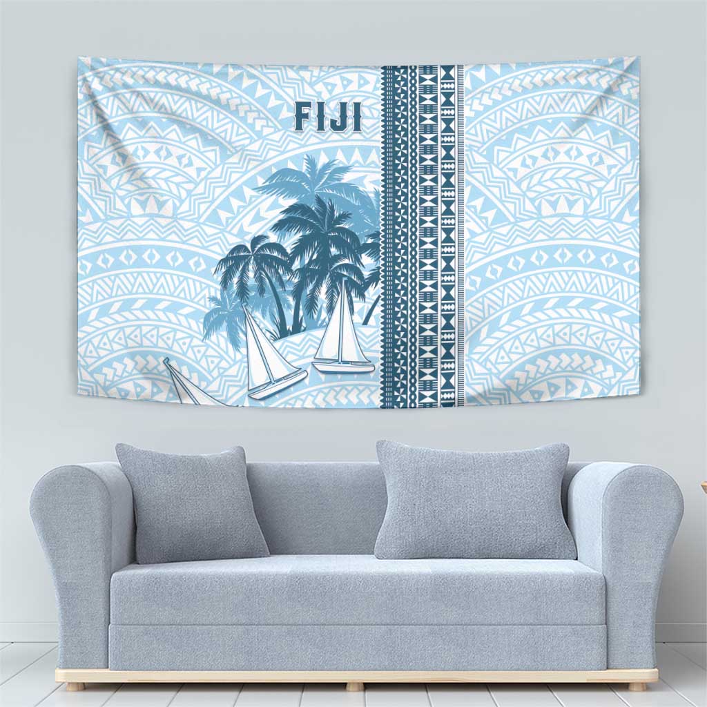 Fiji Regatta Tapestry Palm Tree Tapa Pattern - Polynesian Pride