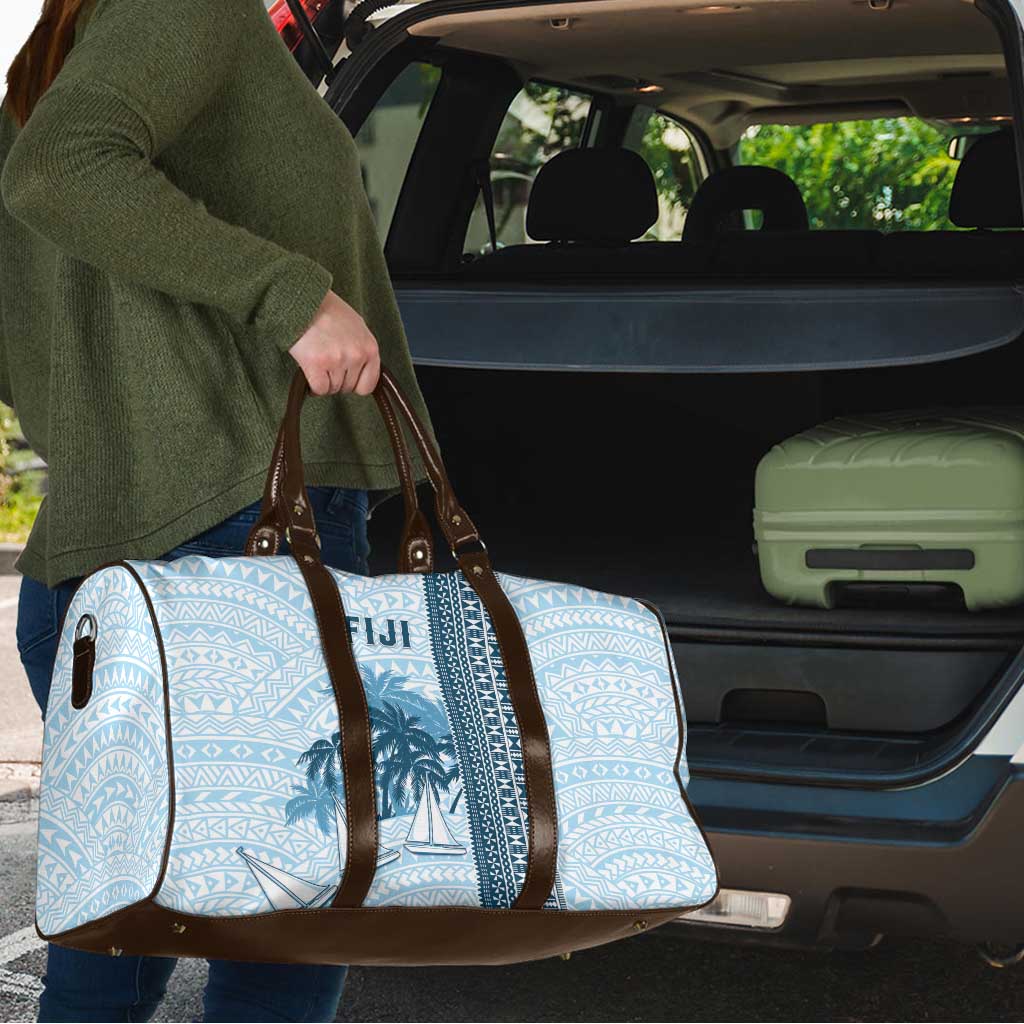 Fiji Regatta Travel Bag Palm Tree Tapa Pattern - Polynesian Pride