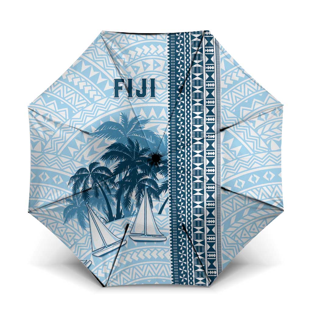 Fiji Regatta Umbrella Palm Tree Tapa Pattern - Polynesian Pride