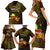 happy-diwali-festival-family-matching-short-sleeve-bodycon-dress-and-hawaiian-shirt-diya-lamp-hibiscus-polynesian-pattern