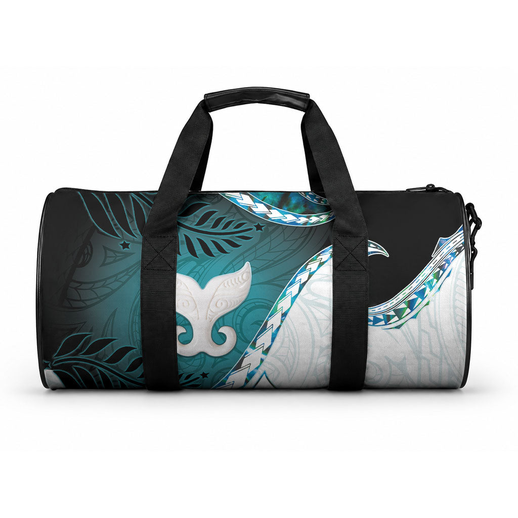 Aotearoa New Zealand Duffle Bag Maori Wera Paua Shell Teal Glitter LT05 One size Teal - Polynesian Pride
