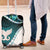 Aotearoa New Zealand Luggage Cover Maori Wera Paua Shell Teal Glitter