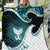 Aotearoa New Zealand Quilt Maori Wera Paua Shell Teal Glitter