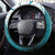 Aotearoa New Zealand Steering Wheel Cover Maori Wera Paua Shell Teal Glitter