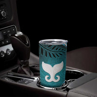 Aotearoa New Zealand Tumbler Cup Maori Wera Paua Shell Teal Glitter LT05 - Polynesian Pride