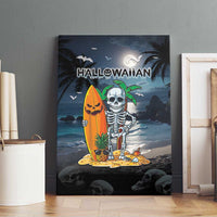 Hawaii Halloween Canvas Wall Art Hallowaiian Skeleton Surf LT05 - Polynesian Pride