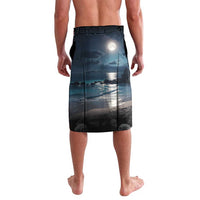 Personalised Hawaii Halloween Lavalava Hallowaiian Skeleton Surf LT05 - Polynesian Pride