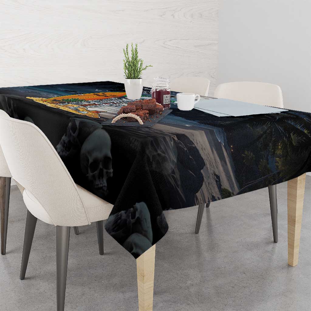 Hawaii Halloween Tablecloth Hallowaiian Skeleton Surf LT05 - Polynesian Pride