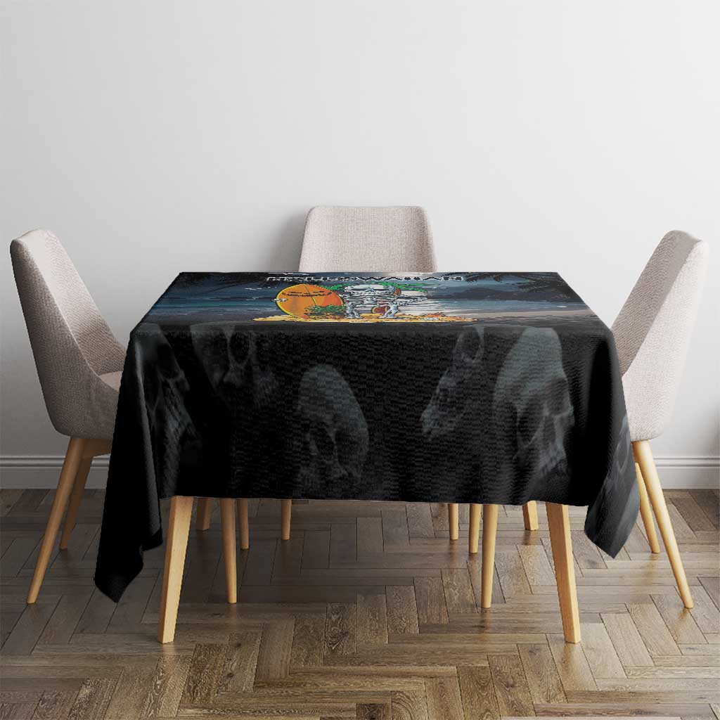 Hawaii Halloween Tablecloth Hallowaiian Skeleton Surf LT05 - Polynesian Pride