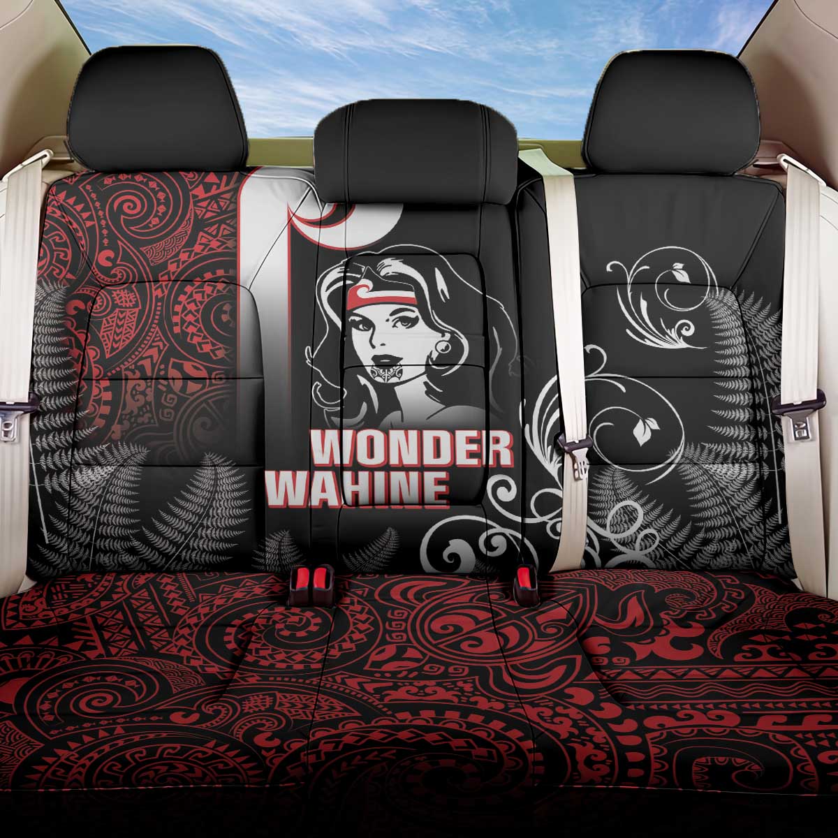 New Zealand Aotearoa Mana Wahine Back Car Seat Cover