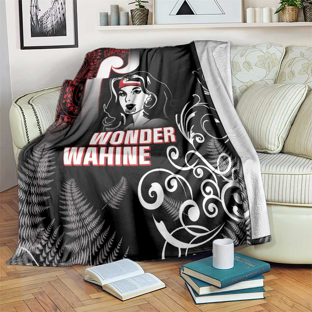 New Zealand Aotearoa Mana Wahine Blanket LT05 Black - Polynesian Pride