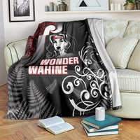 New Zealand Aotearoa Mana Wahine Blanket LT05 Black - Polynesian Pride