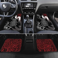 New Zealand Aotearoa Mana Wahine Car Mats LT05 Set 4pcs Black - Polynesian Pride