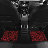 New Zealand Aotearoa Mana Wahine Car Mats LT05 Set 2pcs - Back Black - Polynesian Pride