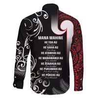 New Zealand Aotearoa Mana Wahine Family Matching Long Sleeve Bodycon Dress and Hawaiian Shirt