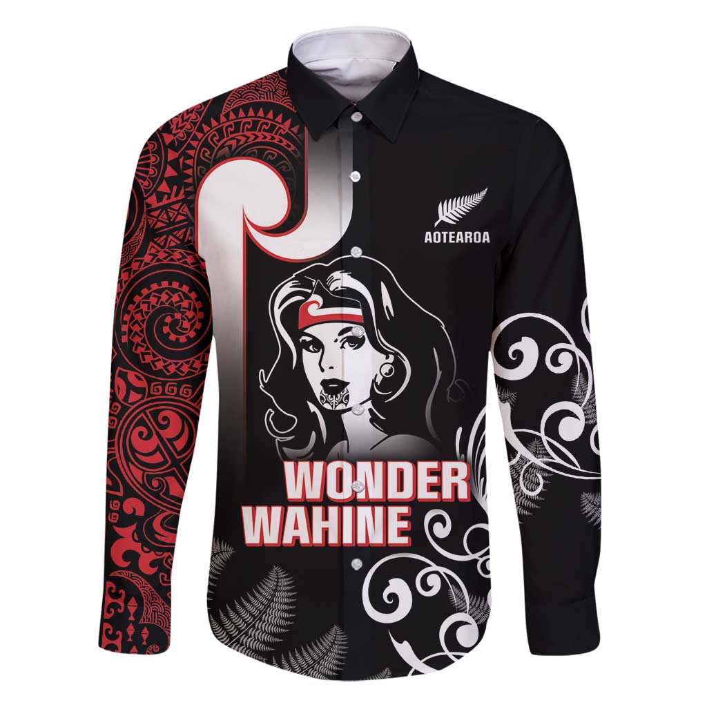 New Zealand Aotearoa Mana Wahine Family Matching Tank Maxi Dress and Hawaiian Shirt