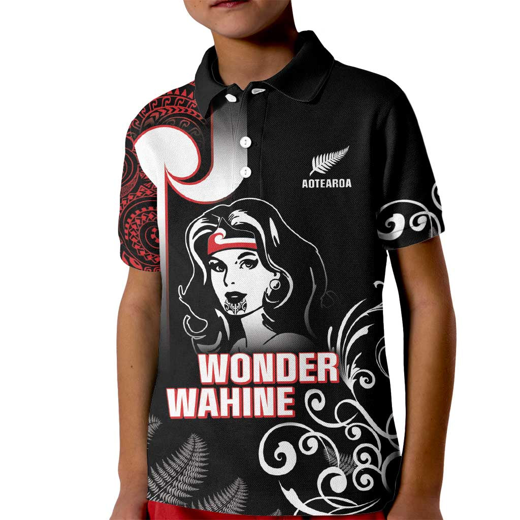 New Zealand Aotearoa Mana Wahine Kid Polo Shirt