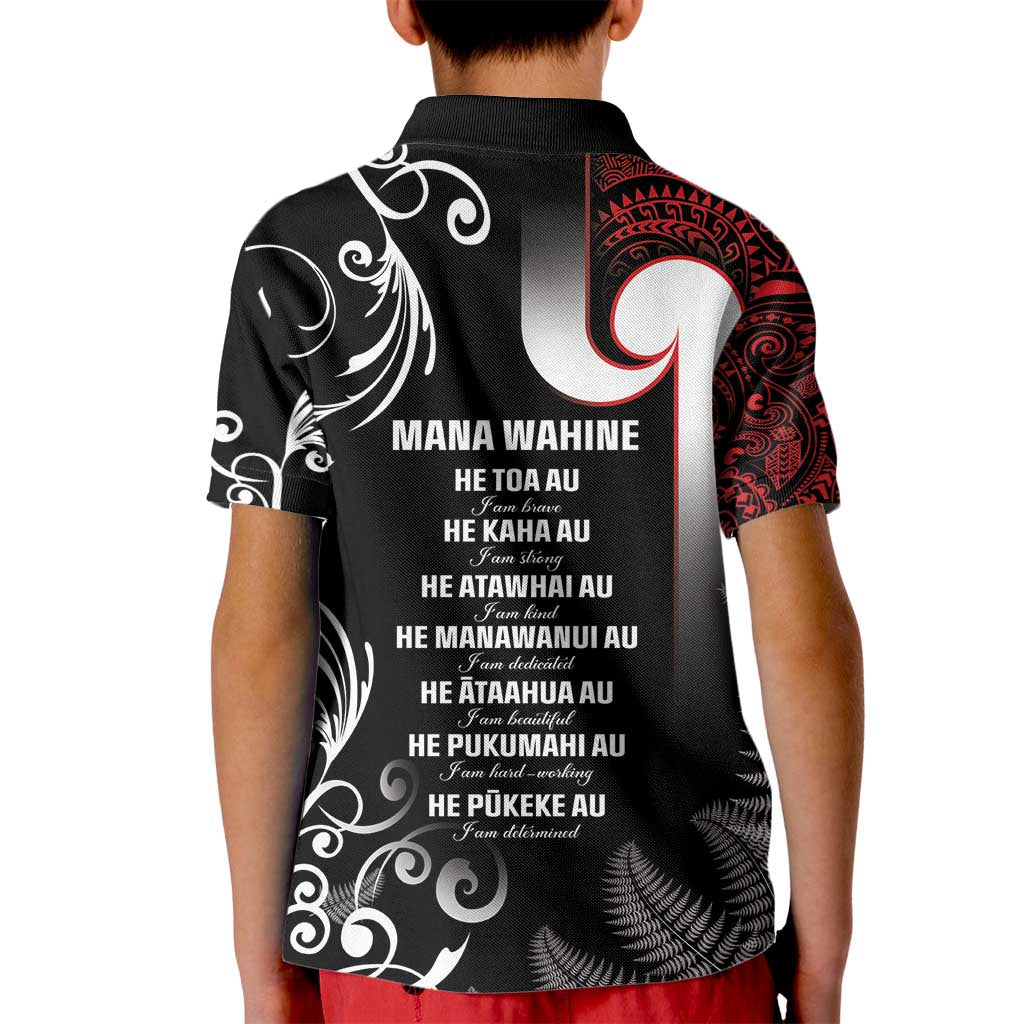 New Zealand Aotearoa Mana Wahine Kid Polo Shirt