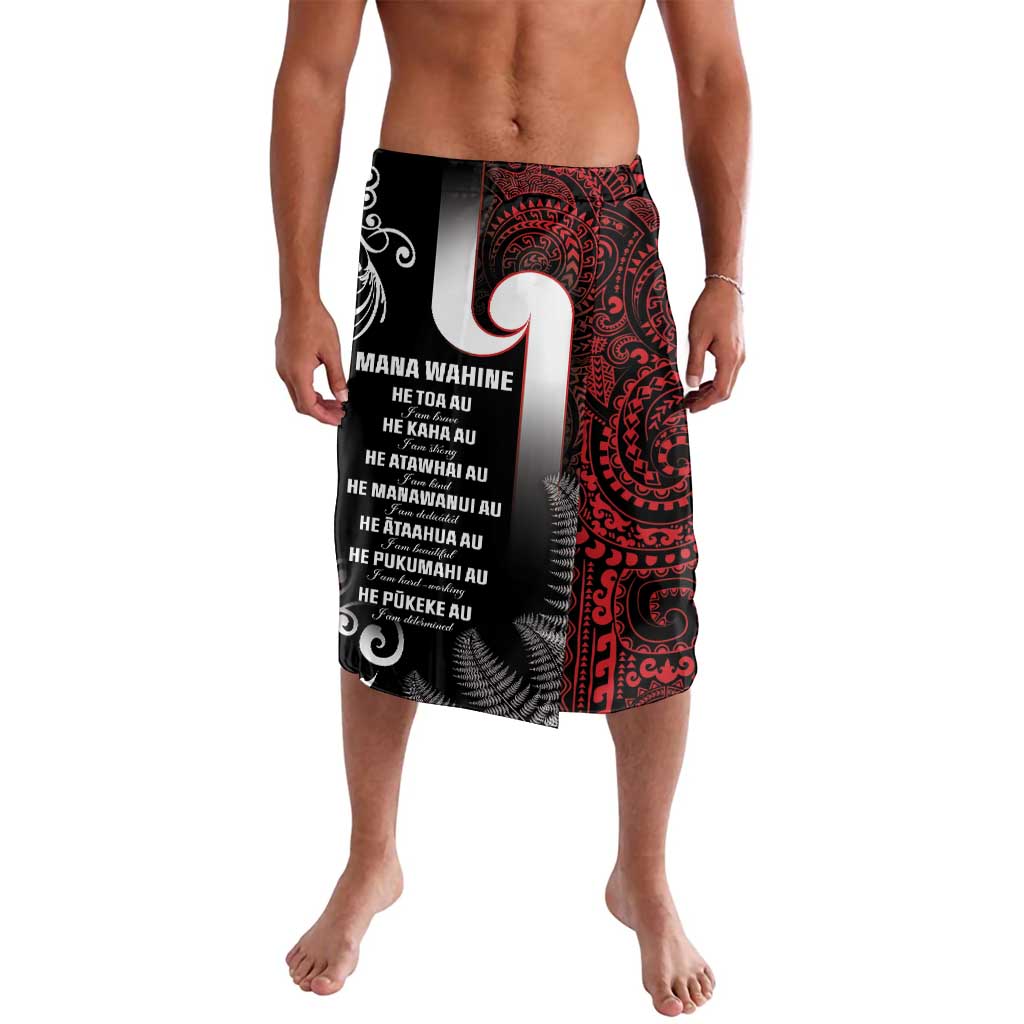 New Zealand Aotearoa Mana Wahine Lavalava LT05 Black - Polynesian Pride