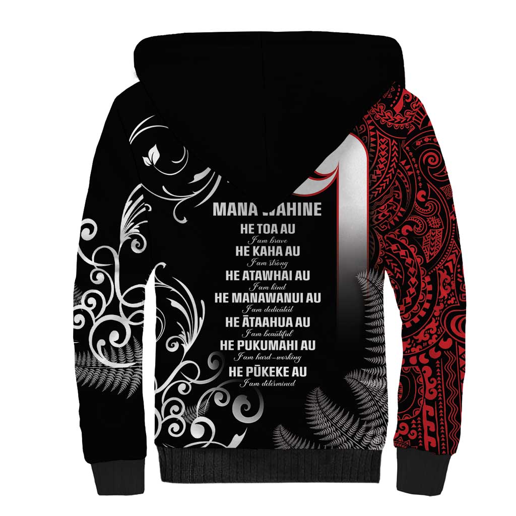New Zealand Aotearoa Mana Wahine Sherpa Hoodie LT05 - Polynesian Pride