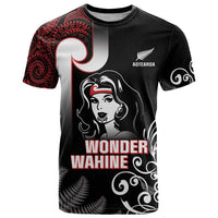 New Zealand Aotearoa Mana Wahine T Shirt LT05 Black - Polynesian Pride