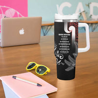 New Zealand Aotearoa Mana Wahine Tumbler With Handle LT05 - Polynesian Pride